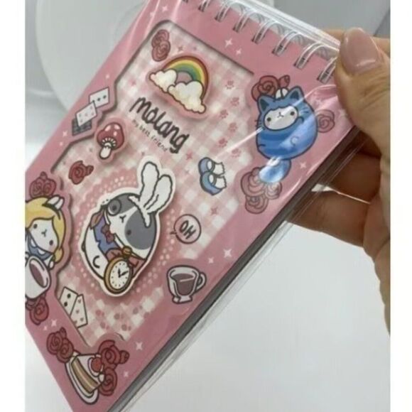 NWT Molang Alice in Wonderland Cosplay 3D Notebook & Sticker Bundle - Picture 3 of 6